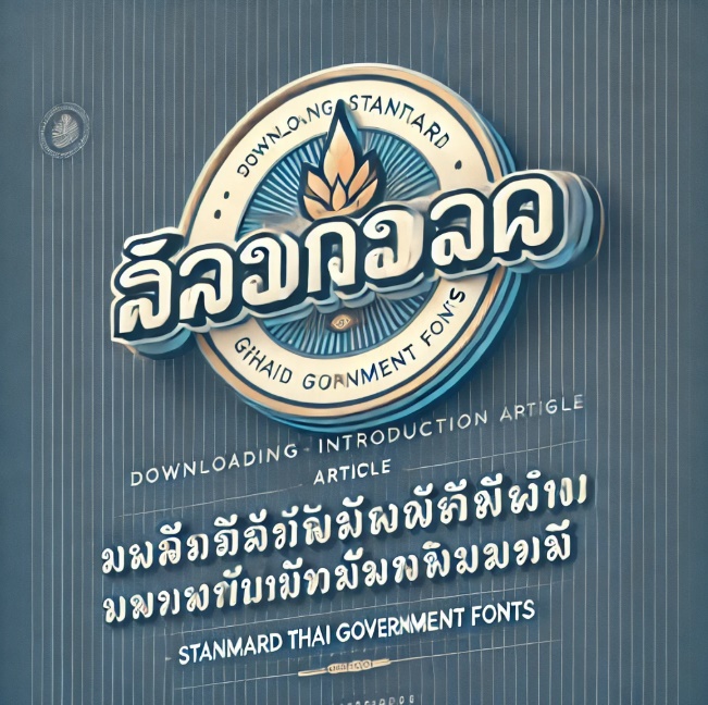 โหลด ฟอนต์มาตรฐานราชการไทย | โหลดง่ายที่สุด